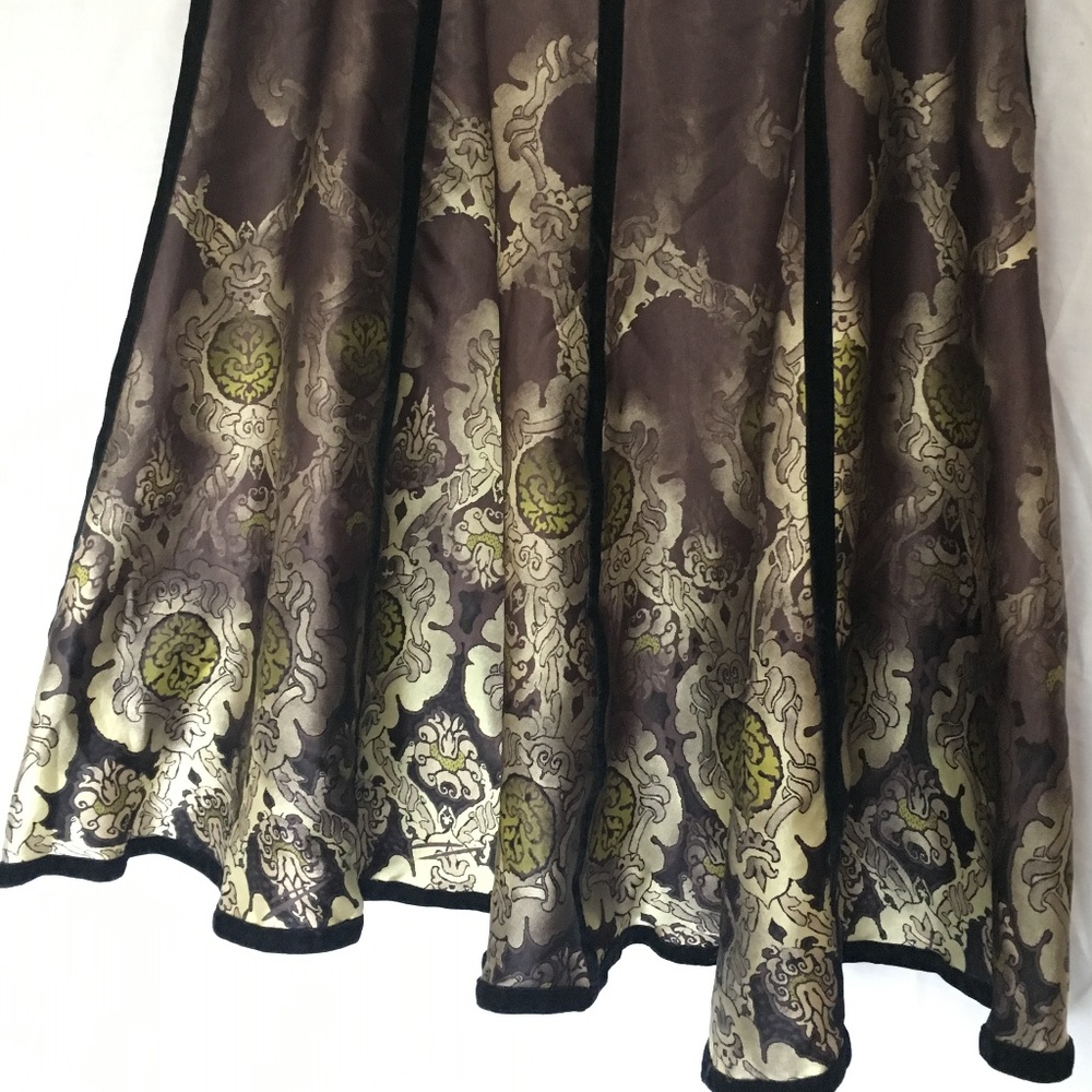 Apostrophe Shimmery A-Line Flared Skirt Size 10